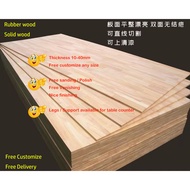 MG Rubber wood Custom Cut 20mm 28mm 40mm Solid Wood Table Top Counter Top Kitchen Top Solid wood table customize