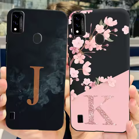 For ZTE Blade A51 A71 Case Stylish Letters Back Cover Soft Silicone Phone Case For ZTE Blade A71 A70