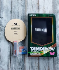 Butterfly Primorac carbon tamca 5000 kayu blade bet pingpong tenis meja