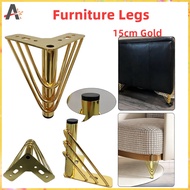 15cm Gold Furniture Legs Super Sturdy Triangular Metal Furniture Feet Furniture Accessories