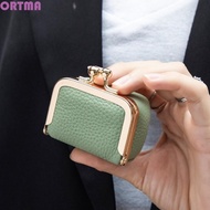 ORTMA Kiss Lock Coin Purse - Multifunctional Genuine Leather Jewelry & Wallet