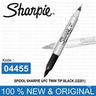spidol Sharpie twin tip permanent marker black/ hitam