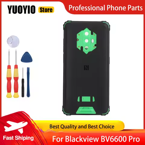 Protective Battery Case For Blackview BV6600 BV6600 Pro Phone Back Cover Adhesive With Camera Glass 