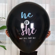 Gender Reveal Balloon He or She Gender Reveal Party Balloon Set