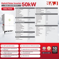 อินเวอร์เตอร์โซล่าไฮบริด 50kW รุ่น CH2-50K-T6-P สำหรับโรงงาน อาคารธุรกิจ หรือระบบพลังงานขนาดใหญ่ ระ