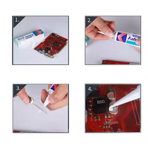 High Temperature Resistance RTV Transparent Silicone Industrial Adhesive Component Glue Silicone Rub