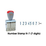 BPP Number Stamp N-7 Number Stamp/ Joyko Number/ 7 Digits/