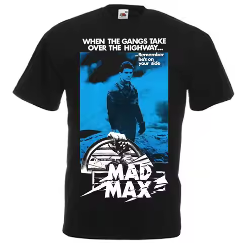 MAD MAX 1 Vintage Movie Poster T shirt Black all sizes
