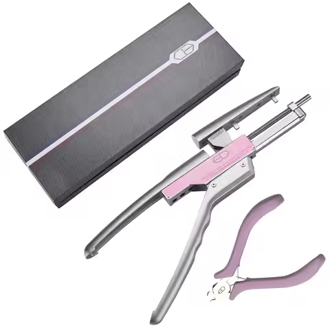 6D Hair Extensions Machine Tool Kit - 6D Second Generation Mechanical Hair Extension Tool Hair No-Tr