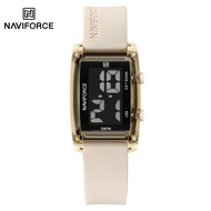 NAVIFORCE 7118 Fashion Simple Square Electronic Sports Women's Watch