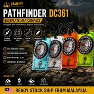 Campify Outdoor DC361 Map Compass with Magnifier Hiking Camping Survival Bushcraft Navigation Tool