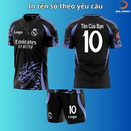 ( Sesame elastic fabric) Real Dragon Club gray 2025 football shirt, football shirt with name and num