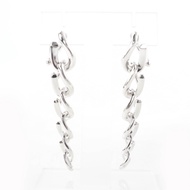 Excellent condition TIFFANY & Co. AG925 forged drop link earrings, silver, weight 19.97g, for women.