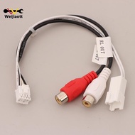 [Wjt] 8P RR RL Audio Output MaleFemale Plug Cable Android Car Radio Multimedia Universal TS10 TS18 8