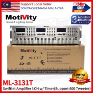 Built in Timer, 600pc Piezo Tweeter] Motivity ML-3131T 6CH Amplifier Swiftlet Farming Burung Walet