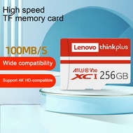 Lenovo 128GB/256GB/512GB การ์ดหน่วยความจำ Professional การส่งข้อมูลความเร็วสูงความจุขนาดใหญ่ที่เสถียรการจัดเก็บข้อมูลที่มีประสิทธิภาพ Ultra-Thin Universal SD-Card TF Flash Storage Card สำหรับ Dash Cam TF Card สูง-ความเร็วความเร็วสูง