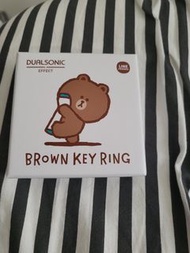 LINE FRIENDS Brown ×dualsonic  鎖匙扣