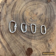 【戶外925純銀山系】吊墜 登山扣 攀登扣 abseiling carabiner