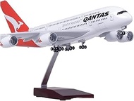 1/160 Scale 50.5CM Airline Airbus A380 QANTAS Airplane Model