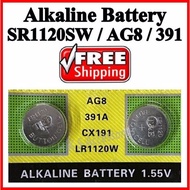 [SG Seller] Watch Battery SR1120SW LR1120 LR55 AG8 191 GP391 391 381 SR1120 SR1120W Button Cell