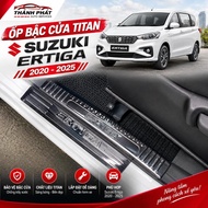 Ertiga- Titanium door sill covers Suzuki Ertiga 2020-2025 Set of 8 parts - Anti-scratch door sills
