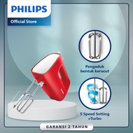 Philips Mixer (Hand Mixer ) - HR1552/10 Merah - 170 Watt Mixer Philips Chopper Mixer