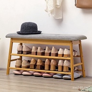 Long Shoe Cabinet Sitable Doorway Bed Tail Shoe Changing Stool Integrated Stool Shoe Rack Stool Can 