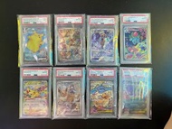 Pokémon 寶可夢 寵物小精靈 PSA10 全新評級卡比卡超ex、超級耿鬼ex、超級快龍ex、妙蛙草、納噬草、捷拉奧拉VSTAR、衝浪皮卡丘VMAX9級、伊貝（比卡超PSA9、其它全部PSA10）