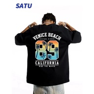 Kemeja-T LELAKI,Fashion Brand Number 89, Bahan Kapas,Lengan Pendek,Gaya Kasual,Uniseks Cotton 200g/m