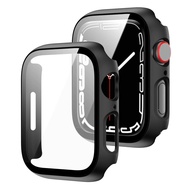เคสแอปเปิ้ลวอช สำหรับ Apple watch series 7เคส Apple Watch 7 41mm/45mmสายนาฬิกา PC+Glass สายสำหรับ Apple watch 7