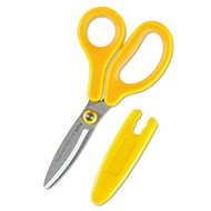 Plus Scissors for Left-Handed Use Fit Cut Curve Jr for Kids Fluorine Coated Non-Sticky Adhesive Tape