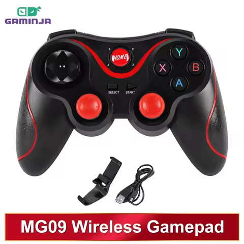 GAMINJA Wireless Bluetooth Controller For PC Mobile Phone TV BOX Computer Joystick For Tablet PC TV 