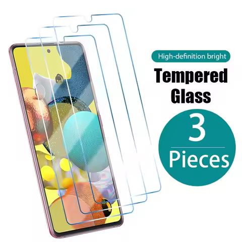 3PCS Protective Glass For Samsung Galaxy A01 A11 A21 A31 A41 A51 A71 Tempered Glass Samsung M01 M11 