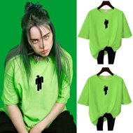 GET FASHION - BAJU KAOS ATASAN WANITA BILLIE EILISH LOGO OVERSIZE JUMBO T SHIRT