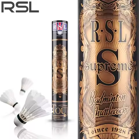 RSL Badminton Shuttlecock Feather for Clubs&Training KING 8E/10E Goose Feather Badminton Ball Durabl