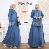 Maxi Jeans Dresses Jubah Muslimah Hijabs Fashion Long Dresses Gamis Dress 0