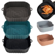 1PC Air Fryer oven baking tray silicone tray fried chicken mat ooilless silicone pan air fryer accessories