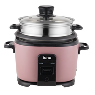 IONA GLRC10 1.0L RICE COOKER WITH STAINLESS STEEL STEAMER ( 1 YEAR WARRANTY)