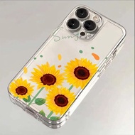 MATAHARI Yellow Sunflower Aesthetic Soft Casing Vivo Y400 V60 Y19S Y29 5Gv40 Lite 5G V50 Lite Y28 Y3