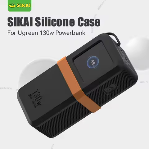 SIKAI Silicone Case For UGREEN Nexode 130W 20000mAh Power Bank Portable PD Battery PowerBank Anti-Du