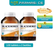 BLACKMORES Bio C 1000mg 120 tablets x 2 Bottles (TWIN) EXP:10/2026 [ Vitamin C Immunity Farmasi CS ]