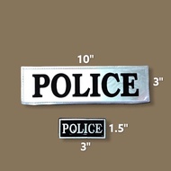 อาร์มpoliceสะท้อนแสง อาร์มกรมการปกครอง อาร์มตำรวจ อาร์มpolice สะท้อนแสงติดเสื้อเกราะ สะท้อนแสงติดชุดเวส