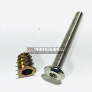 【Spot goods】✉✵dxb Alen Bolt &amp; Nut for speaker box cover (1.5inches x 6mm) Stainless Steel Bolt