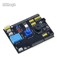 DHT11 LM35 Temperature Humidity Sensor Multifunction Expansion Board Adapter For Arduino UNO R3 RGB 