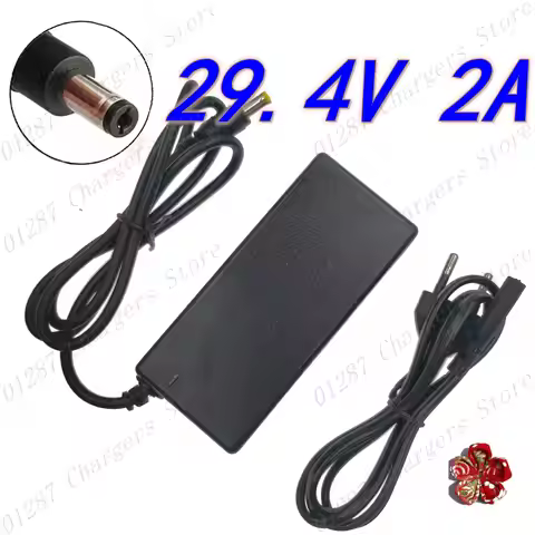 29.4V 2A Charger For 24V 25.2V 25.9V 29.4V 7S lithium battery 29.4V recharger e-bike Charger DC 5.5*