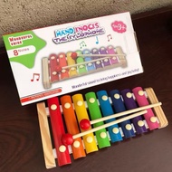 Musical Instrument Wooden Multicolor 8 Notes Xylophone Piano Early Learning Educational Toys (1878)