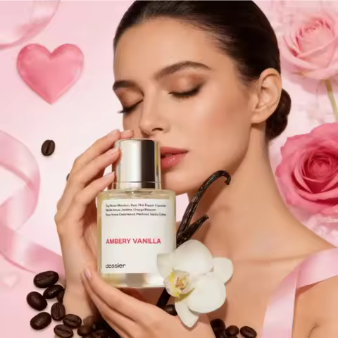 Dossier Ambery Saffron Eau De Parfum Inspired By MFK's B.accarat R.ouge 5.40 - Vegan, Unisex Perfume