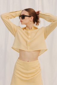 PAING เสื้อเชิ๊ต รุ่น Stripe Crop Shirt