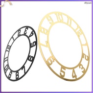 2Pcs Acrylic Mirror Clock Face with Arabic Numerals for Wall Decoration Assorted Color  dliyuan
