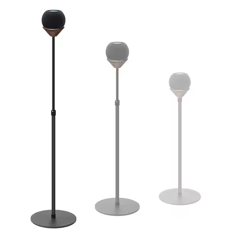 Suitable for homepod mini bracket floor-standing adjustable height solid wood tray apple bluetooth s
